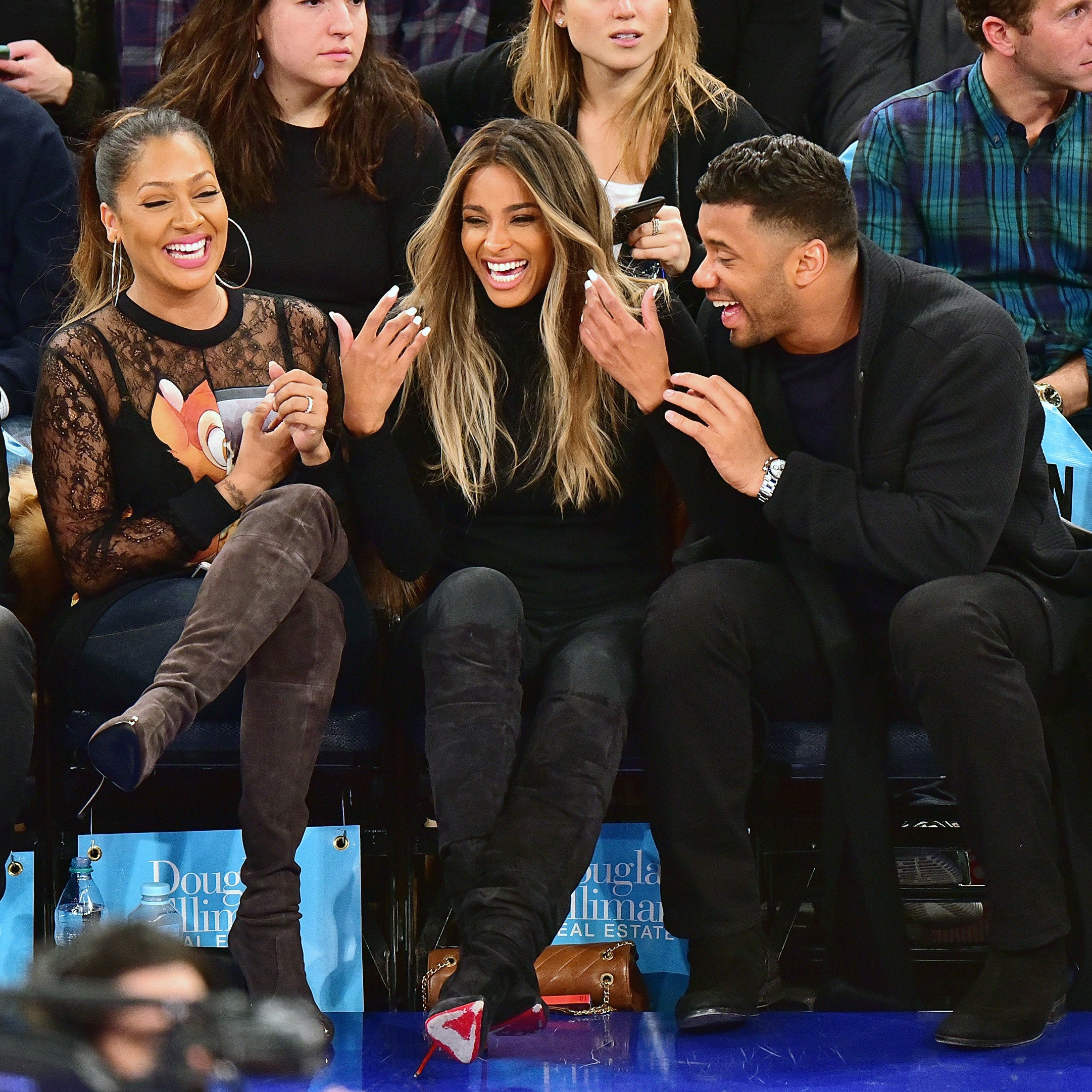 Celebrity Couples at Basketball Games Essence