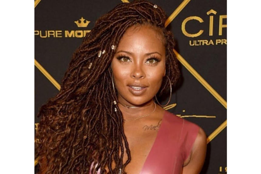 Eva Marcille Stunning In Long Goddess Locs At 2016 Maxim Hot 100 Party