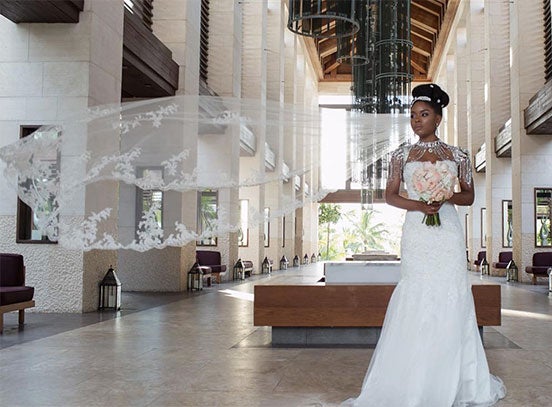 Black Wedding Moment of the Day: This Bride Takes Her Bling to a Whole New Level
