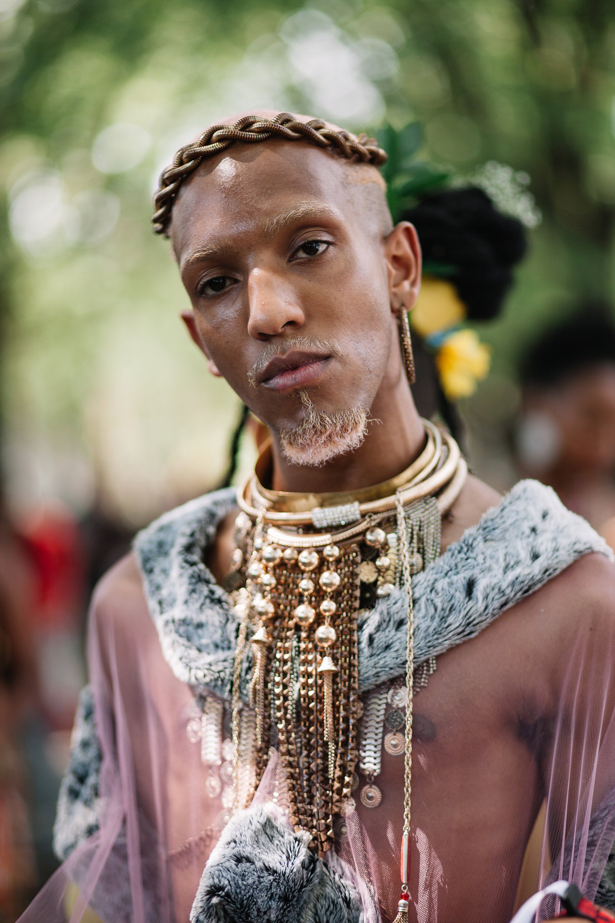 Beautiful Black Men Sporting The Coolest Hairstyles at AFROPUNK
