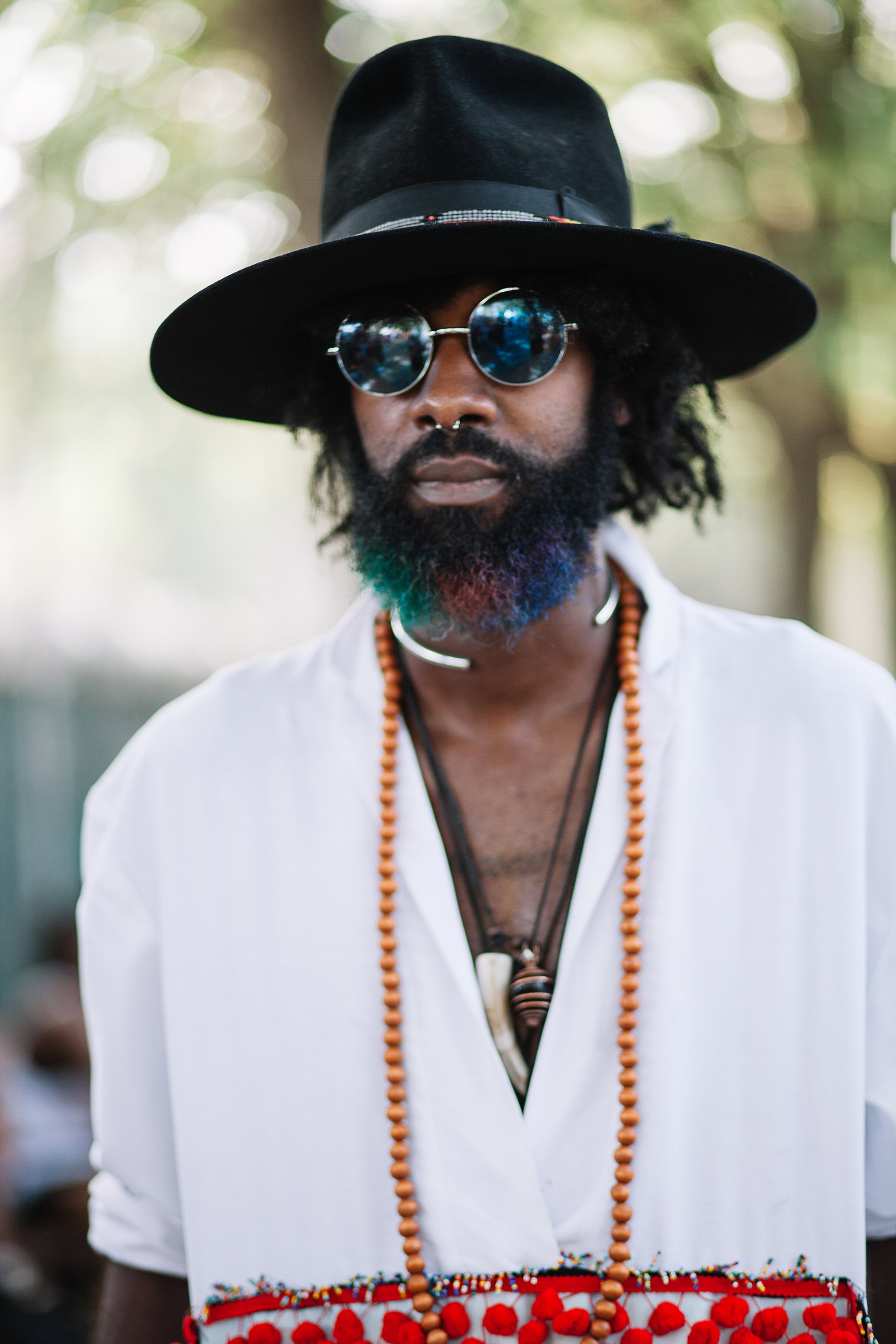 Beautiful Black Men Sporting The Coolest Hairstyles at AFROPUNK
