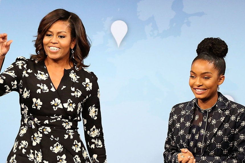 Michelle Obama And Yara Shahidi Are Super Chic In Pretty Prints Essence