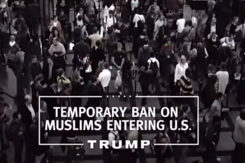 Trump Takes Down Muslim Ban Message From Site...Then Puts It Back Up ...