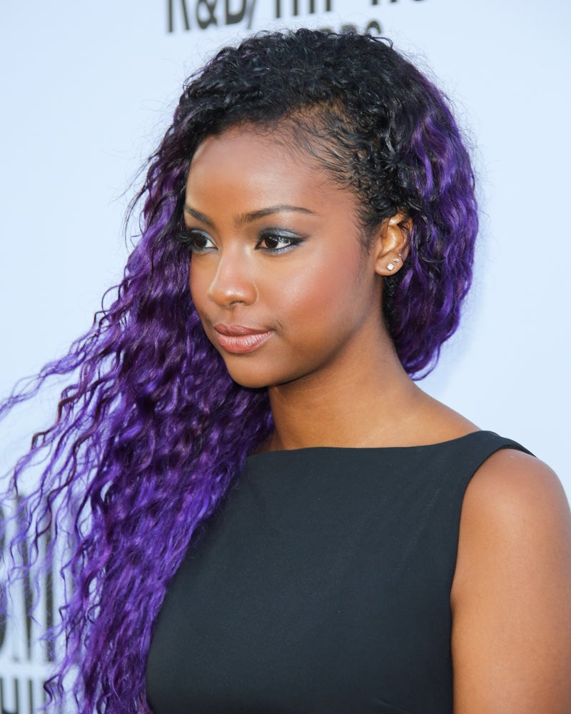 Justine Skye Purple Hair Moments Essence 