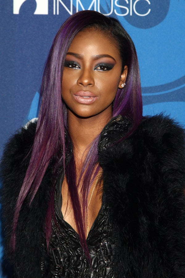 Justine Skye Purple Hair Moments - Essence