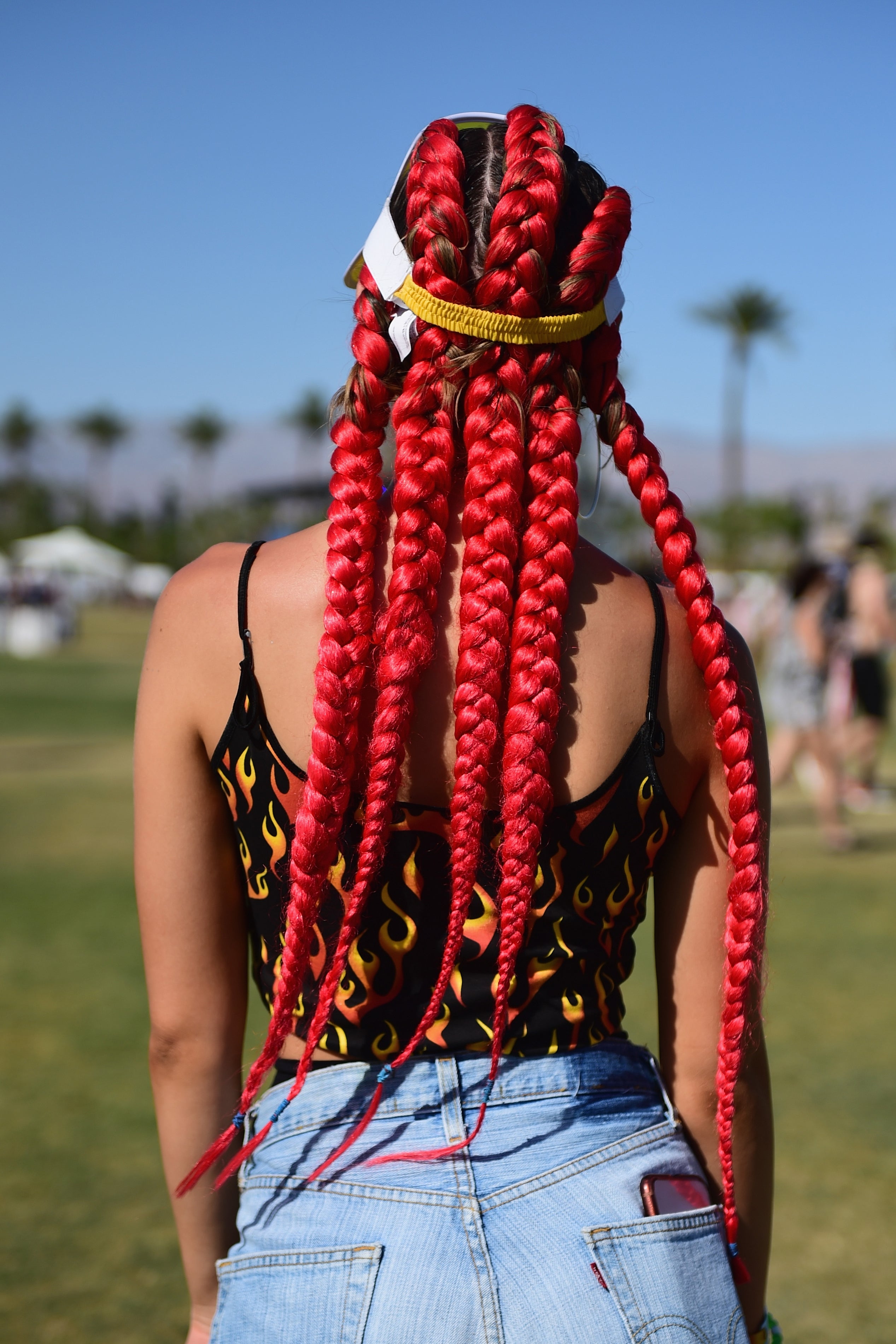 12 Fierce Red Box Braids Styles to Try In 2023