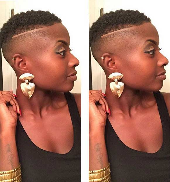 haircut designs for black women