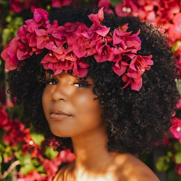 Flowers In Natural Hair Inspiration Essence