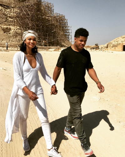13 Super Cute Photos Of Model Chanel Iman And Her NFL Boyfriend Sterling Shepard |