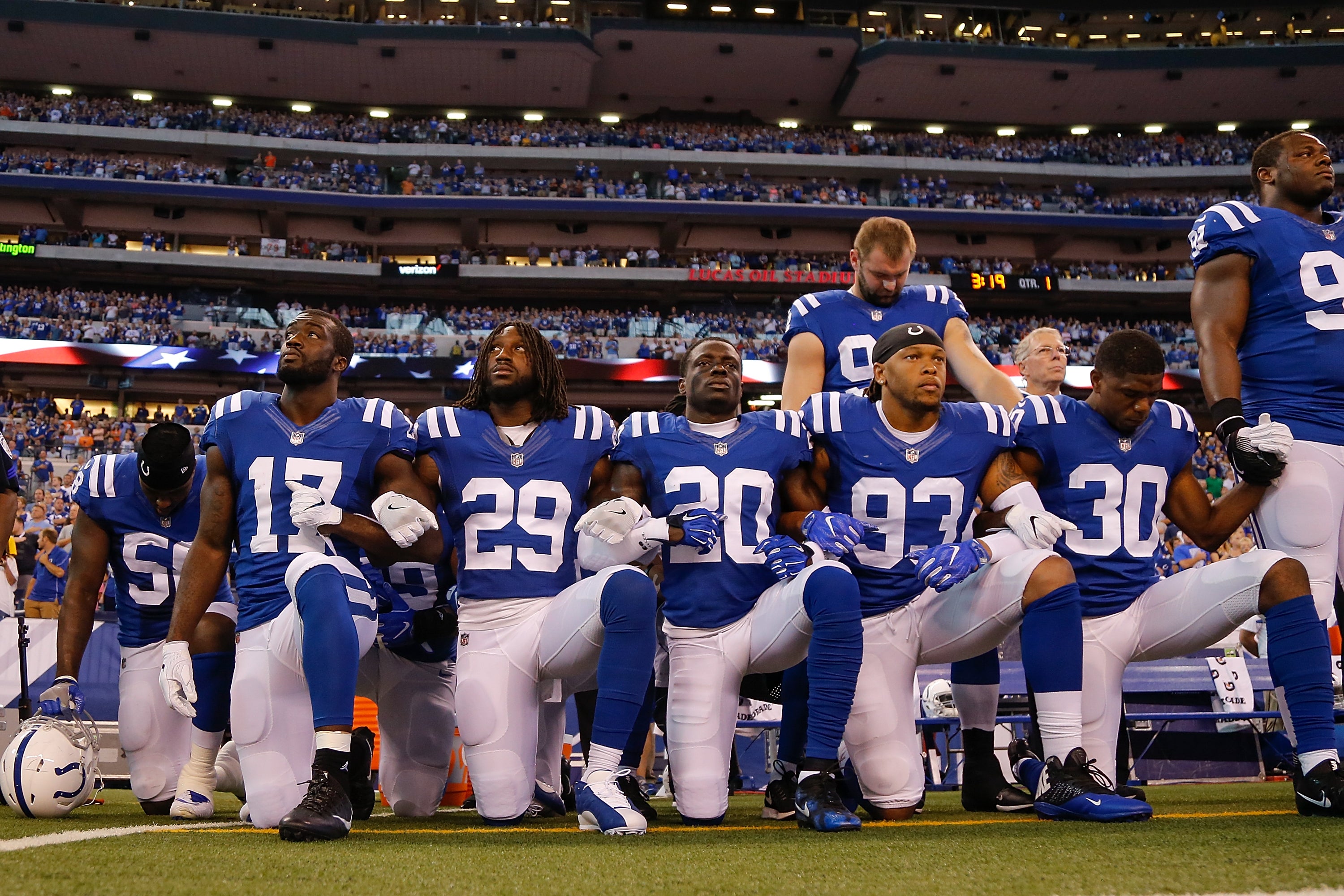 NFL Football Do Nfl Players Still Kneel During National Anthem