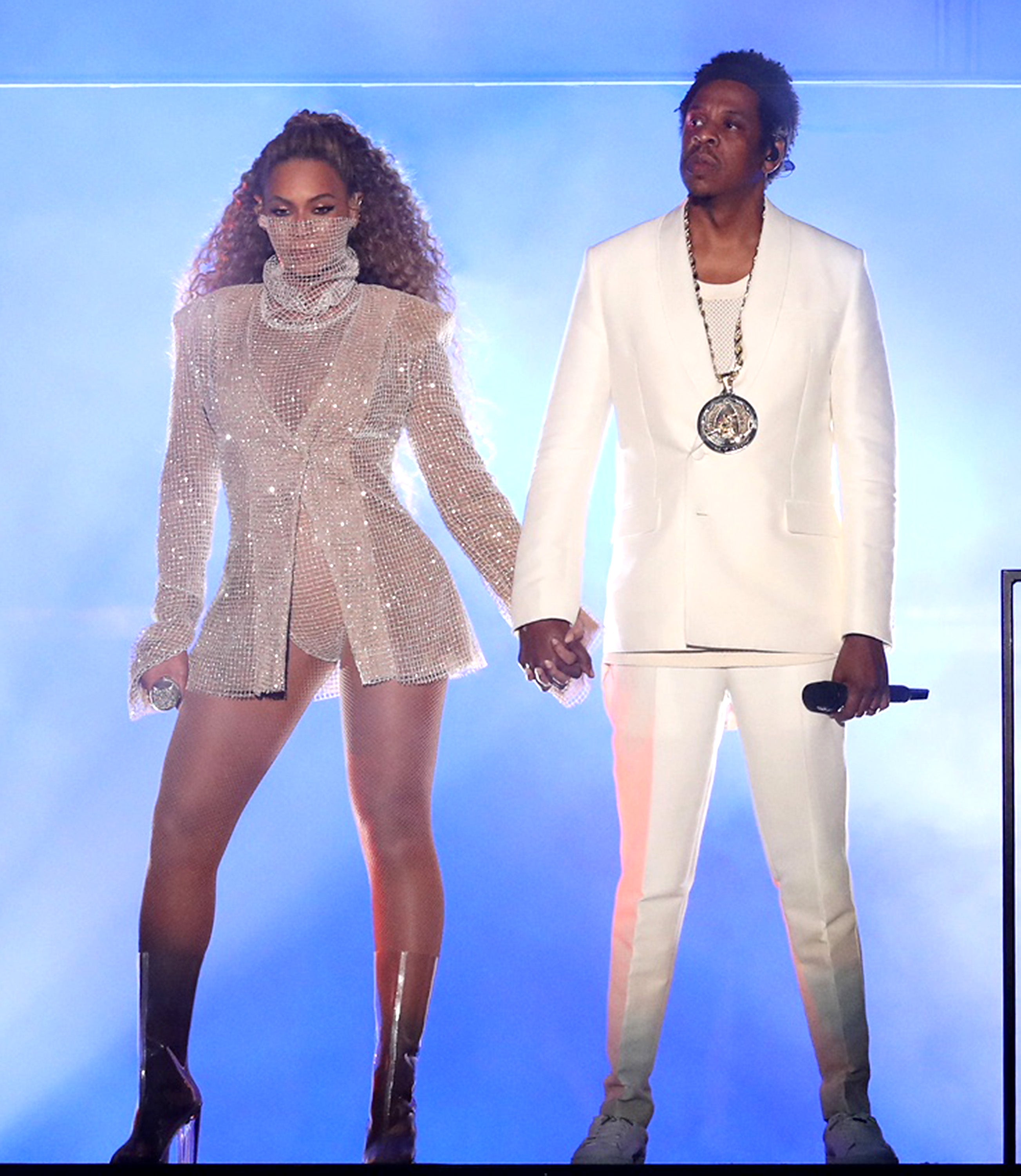 Beyonce All White Jumpsuit