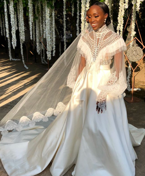 Black Wedding Moment Of The Day: This Bride's Victorian Style Gown