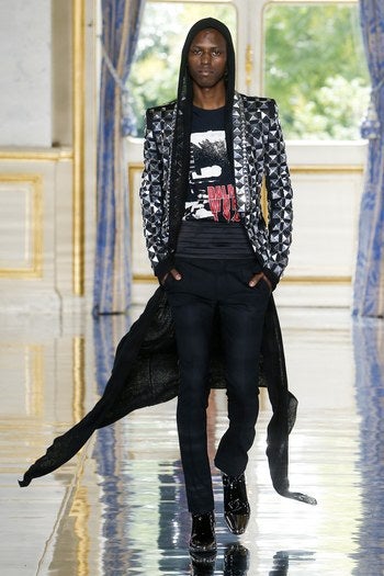 Michael Jackson inspired clothing was seen on the runways in Paris