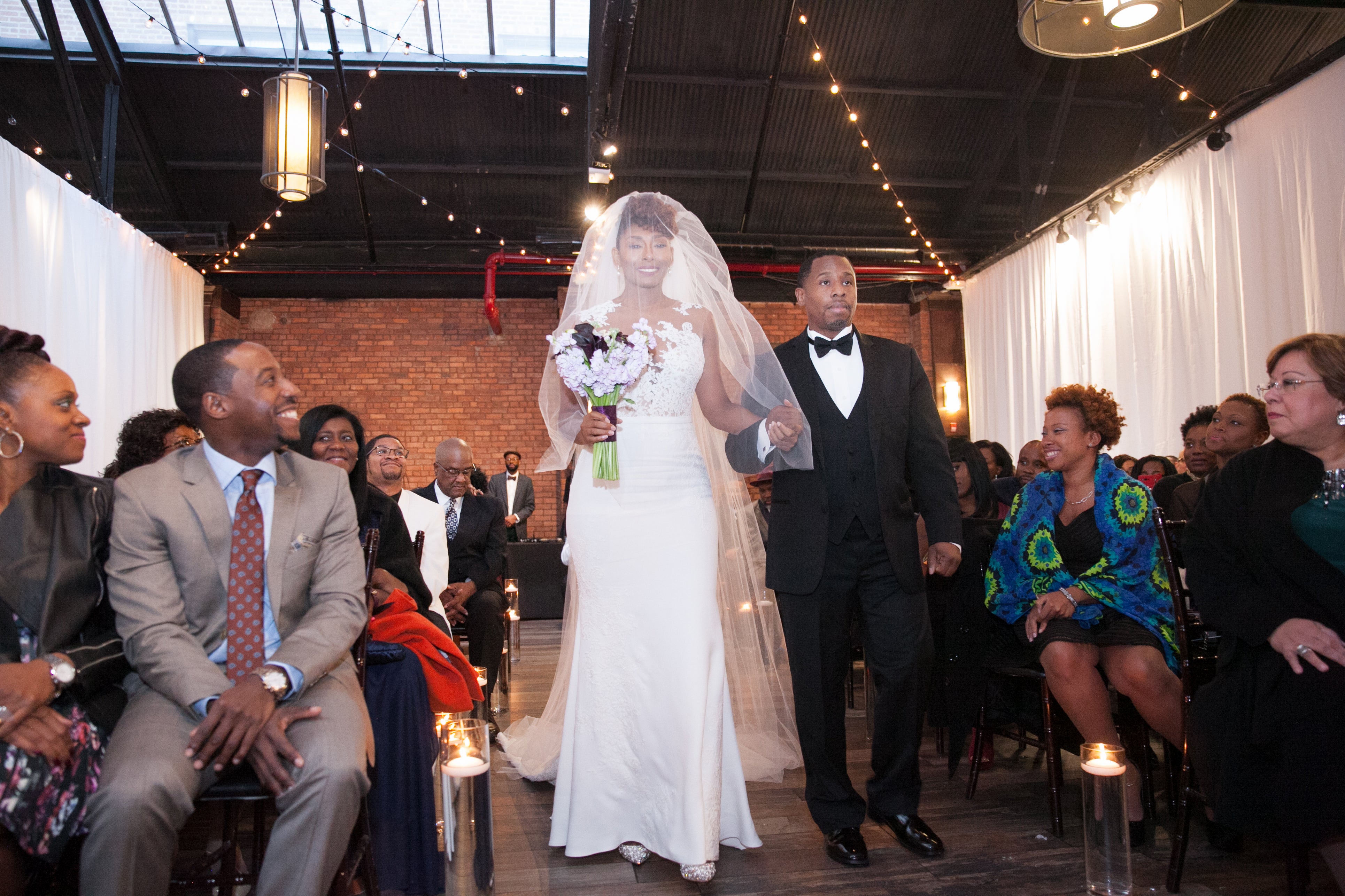 Bridal Bliss: Cute Brooklyn Wedding Alert! See Elijah And Jameelah's Beautiful Big Day