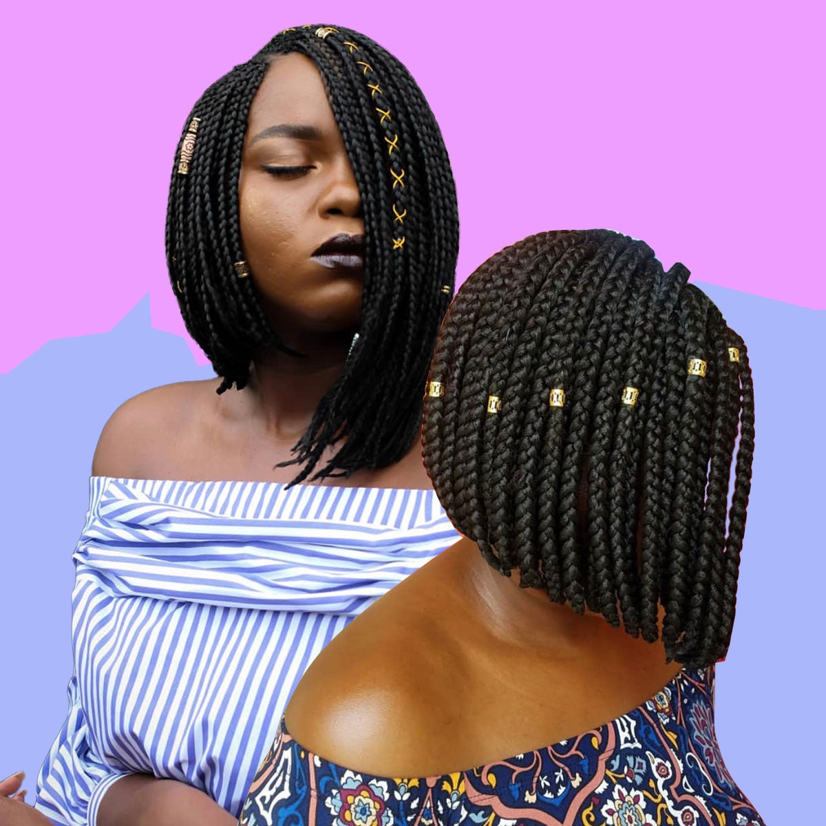 12 Fierce Red Box Braids Styles to Try In 2023