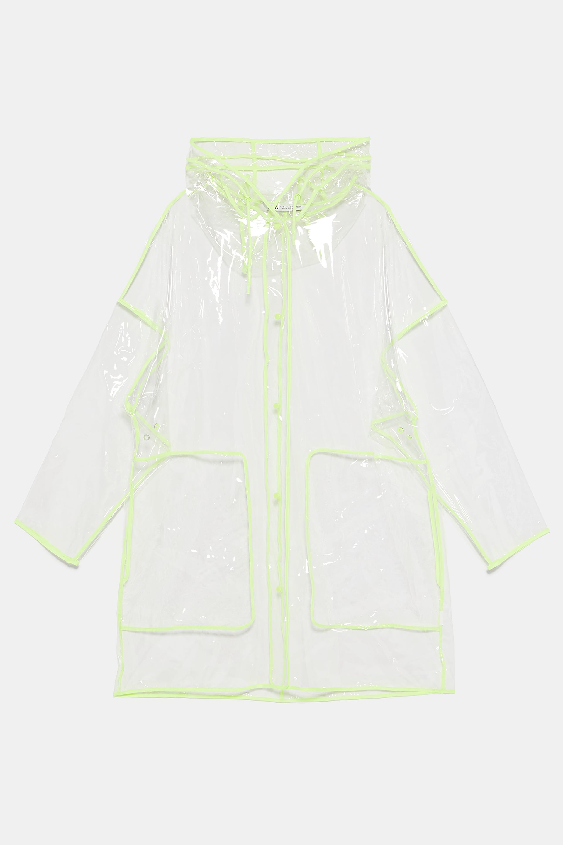 Transparent raincoat for small handbags