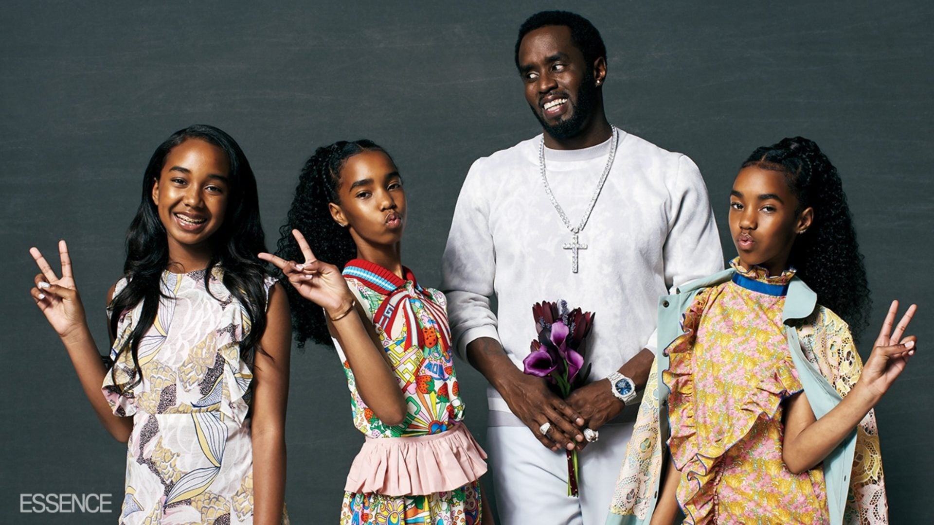 Diddy and Daughters Grace The Cover of ESSENCE As He Opens Up About ...