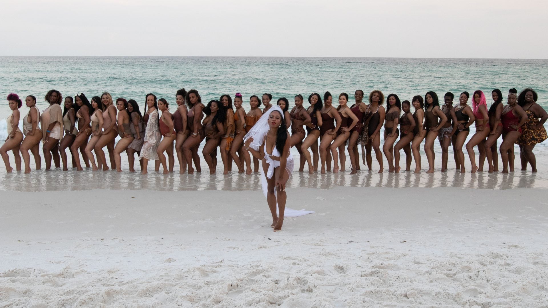 Black Wedding Style: This Bride Had 34 Bridesmaids By Her Side At The Altar