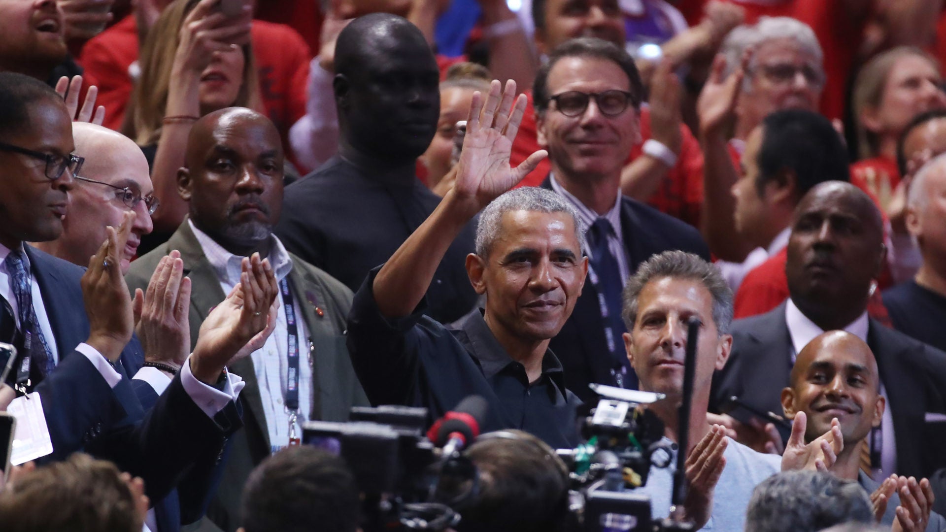 Barack Obama Receives 'MVP' Welcome During NBA Playoffs In Toronto