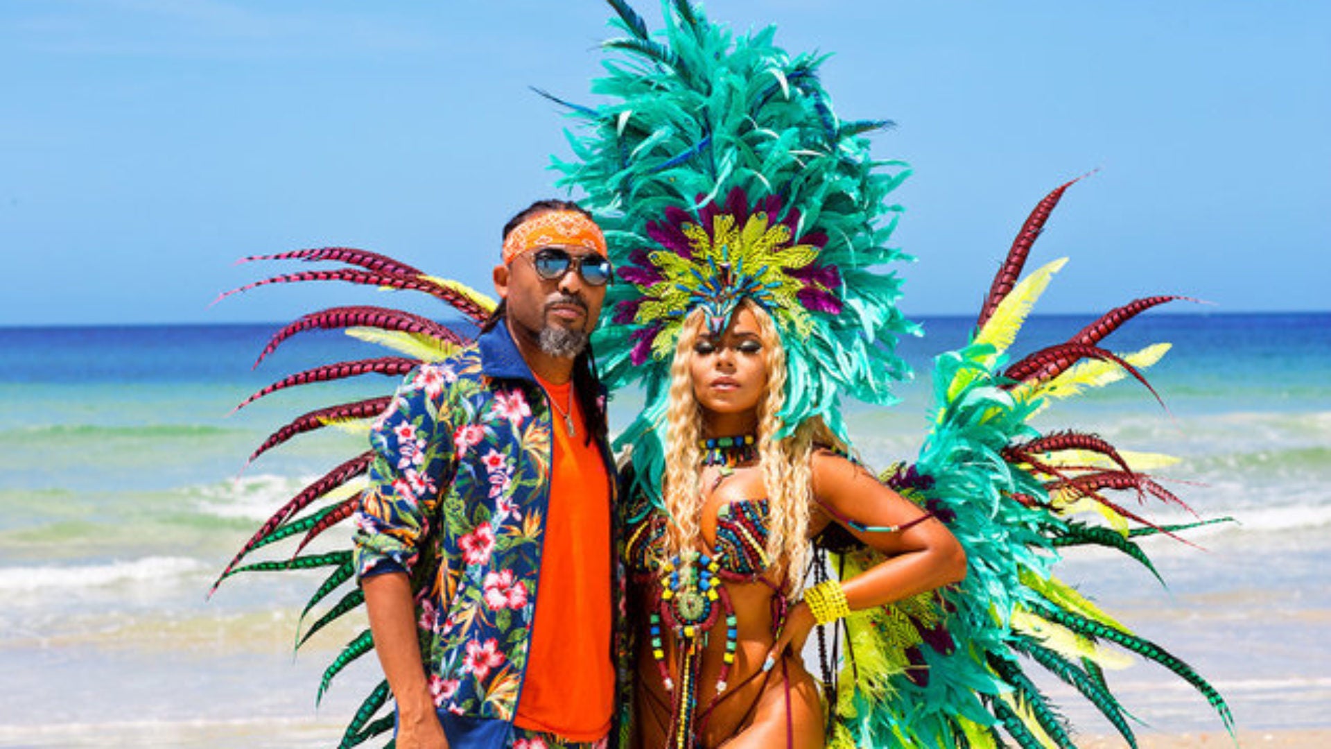 Ashanti Stuns In Carnival-Themed Music Video With Soca King Machel Montano
