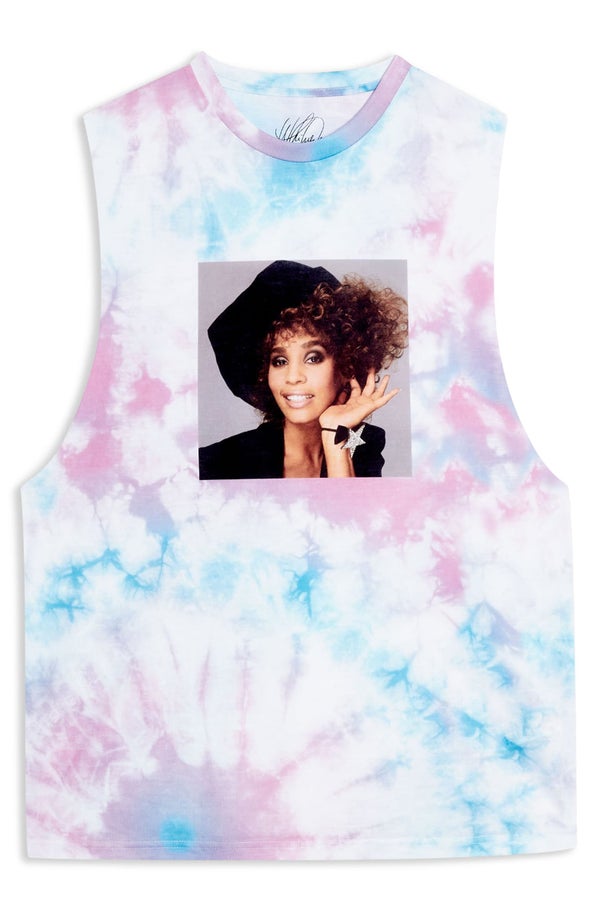 pink whitney houston t shirt