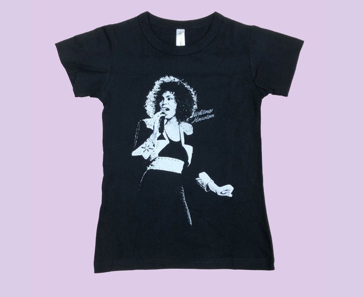 pink whitney houston t shirt