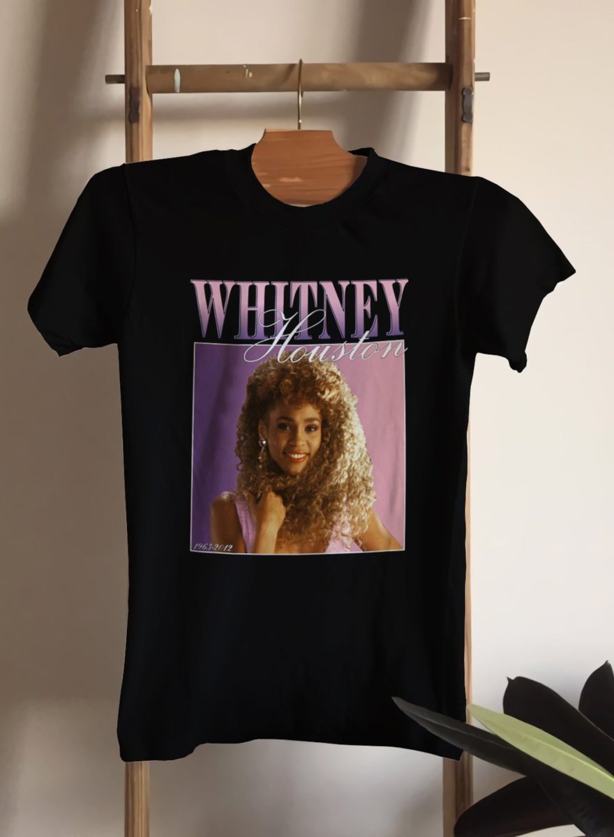 pink whitney houston t shirt