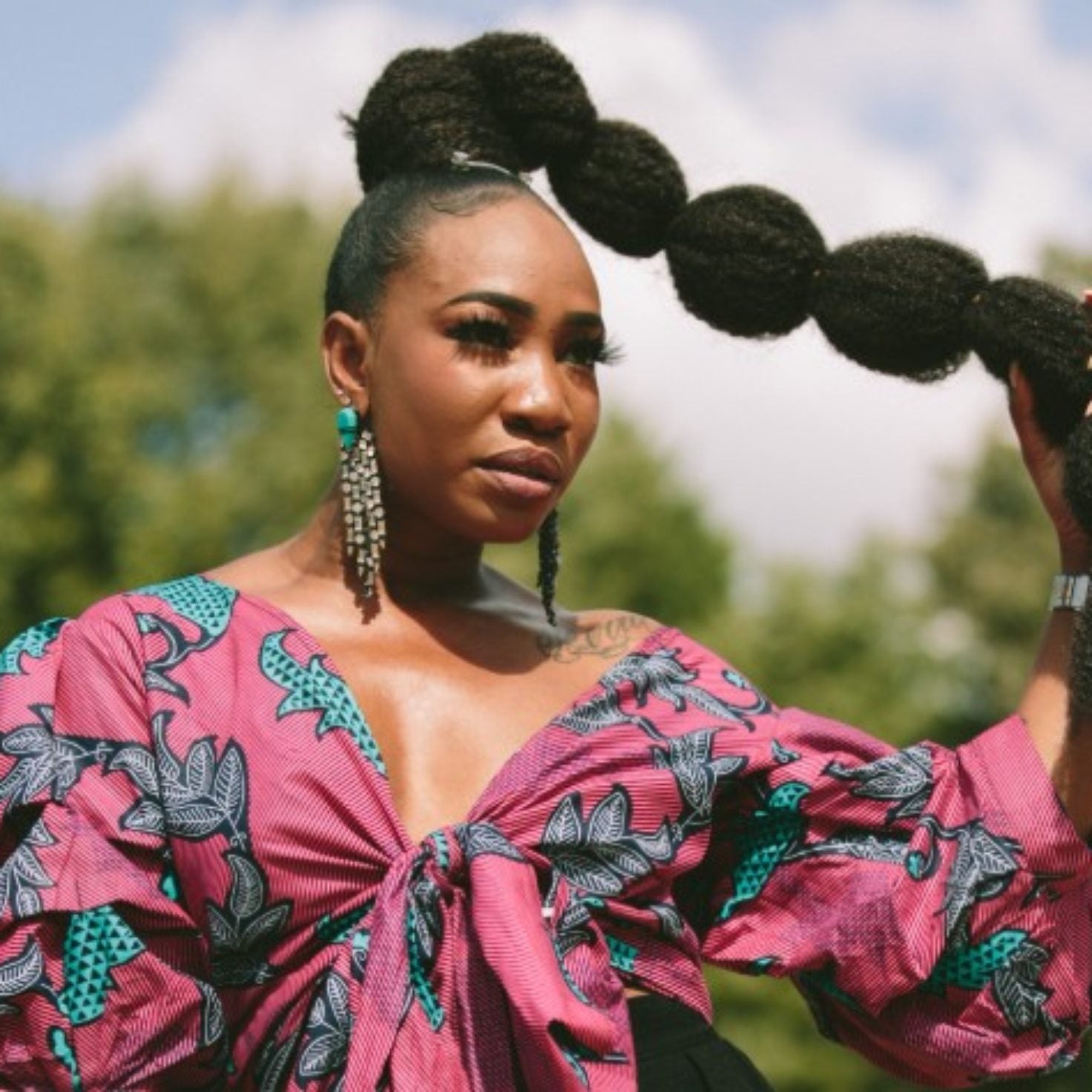 25 Creative Ponytails And Buns From Curlfest Atlanta We Want To Try