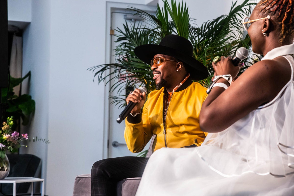 ESSENCE Fashion House: Anthony Hamilton And Target's Caroline Wanga