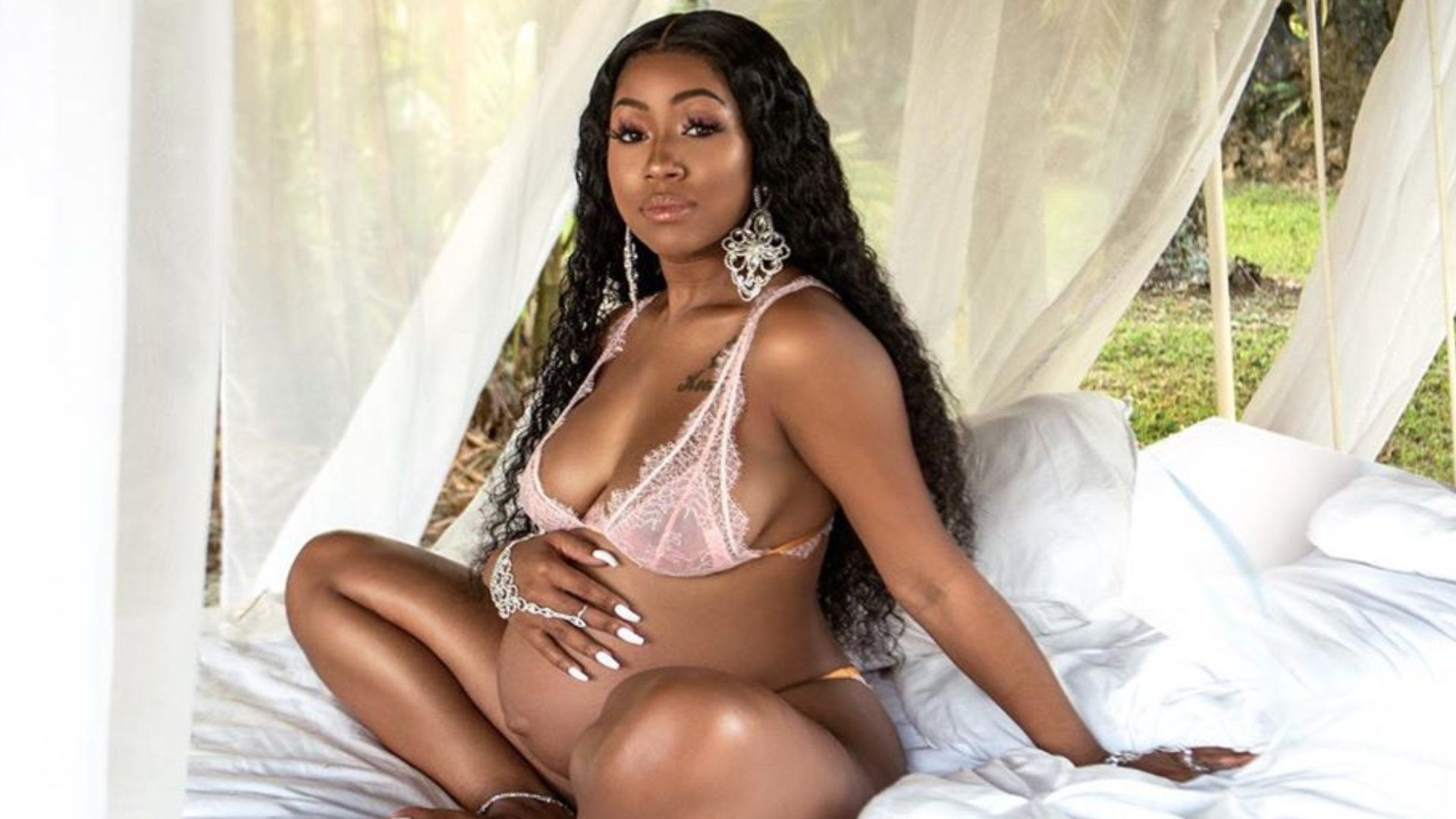 City Girls Rapper Yung Miami Looked So Angelic In Her Last Maternity Shoot