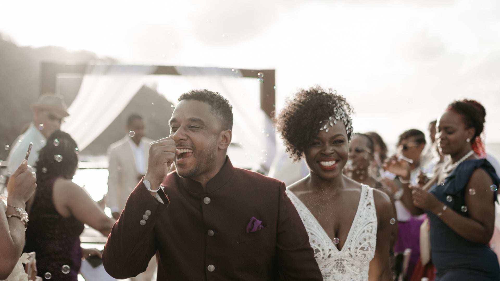 Bridal Bliss: Candice and Hassan Looked Like Royalty At Their St. Lucia Wedding