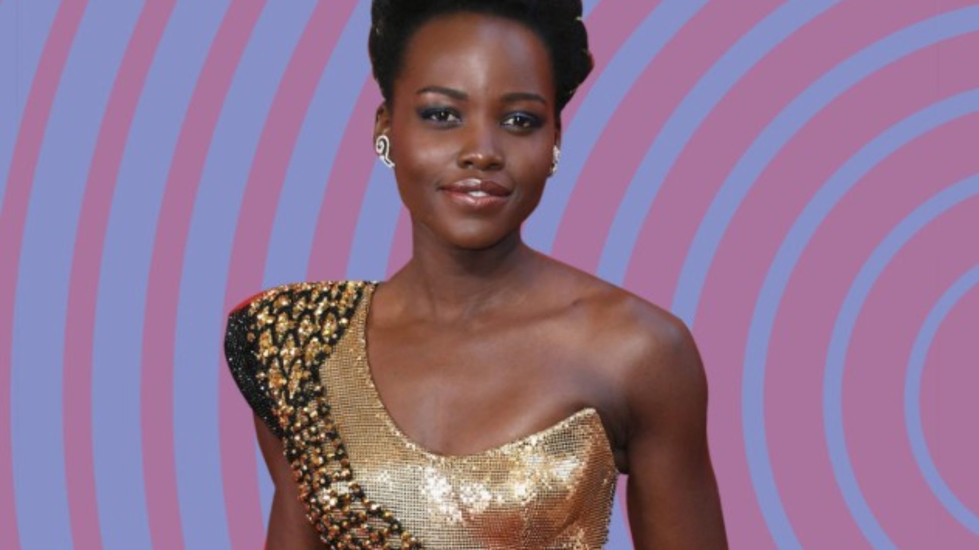 Lupita's Natural Bangs Are What Hair Goals Are Made Of