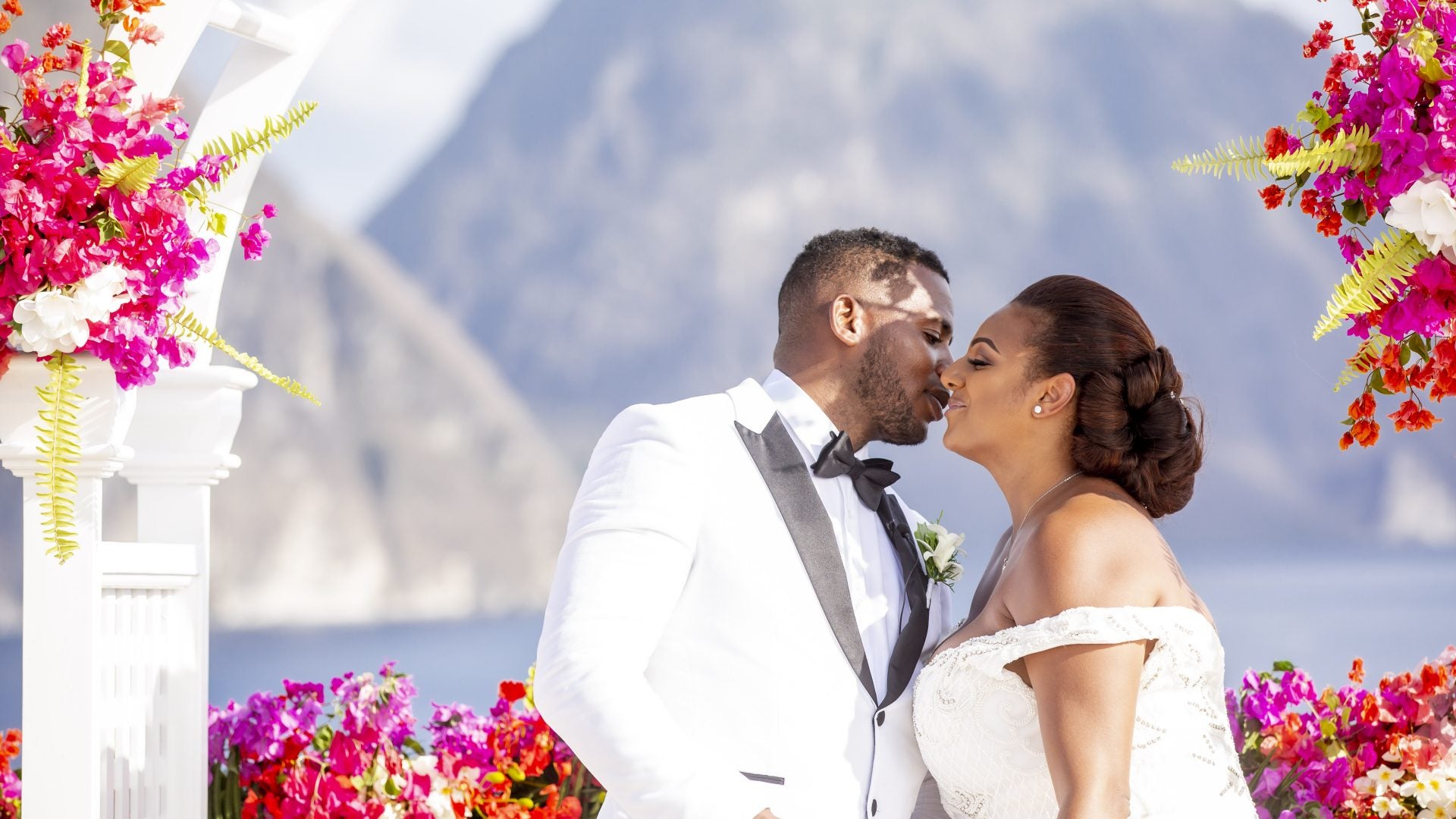 Bridal Bliss: Melissa and Hervan's Sunkissed Ceremony In St. Lucia Looked Like Absolute Paradise