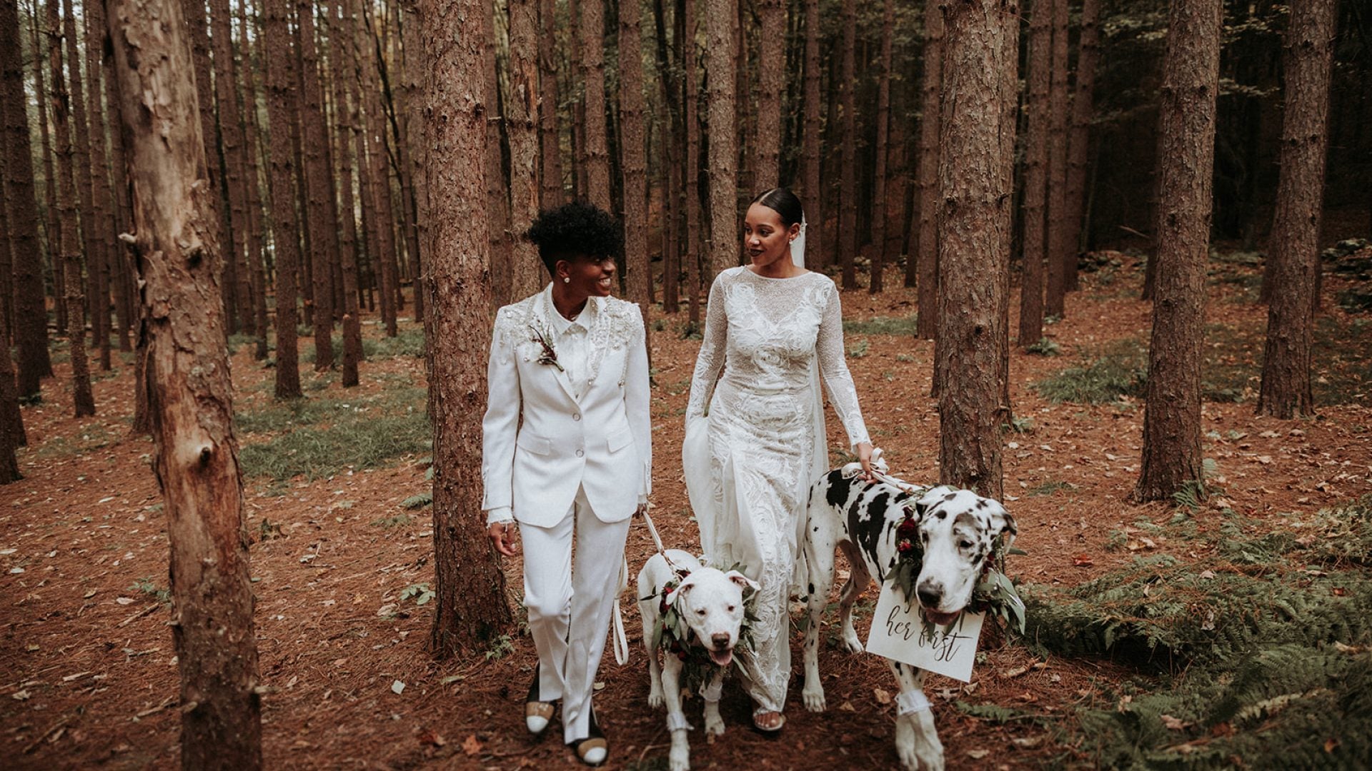 Bridal Bliss: Kris And Talisa Made Magic At Their Woodsy New York Wedding