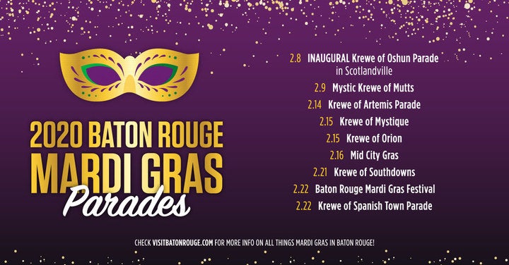 Headed To NOLA For Mardi Gras? Check Out What's Also Happening In Baton