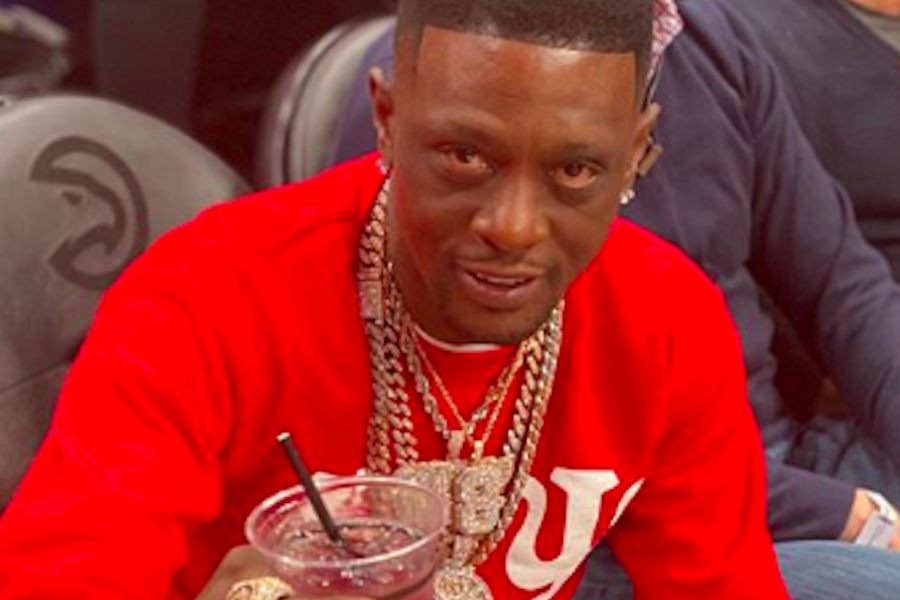 boosie wearing kappa shirt