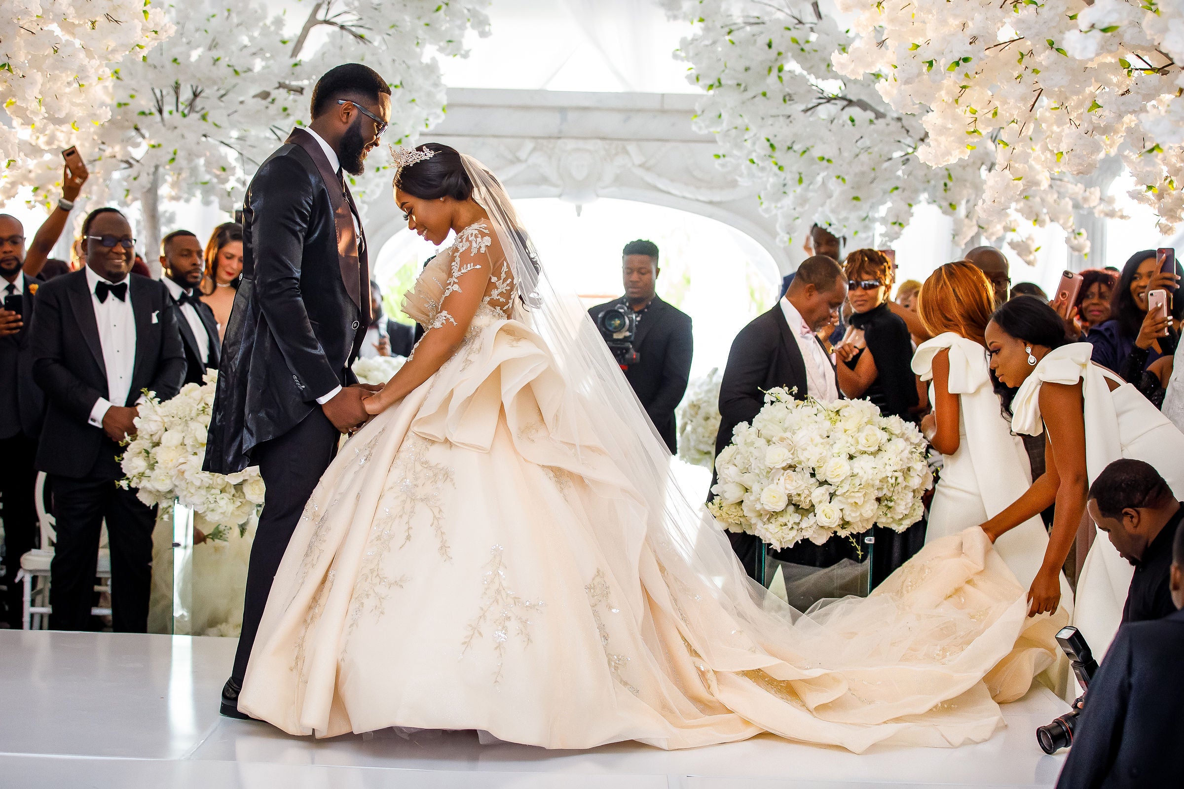 Bridal Bliss: Mercy and Edmond's Heavenly Houston Wedding Looked Like A Fairytale