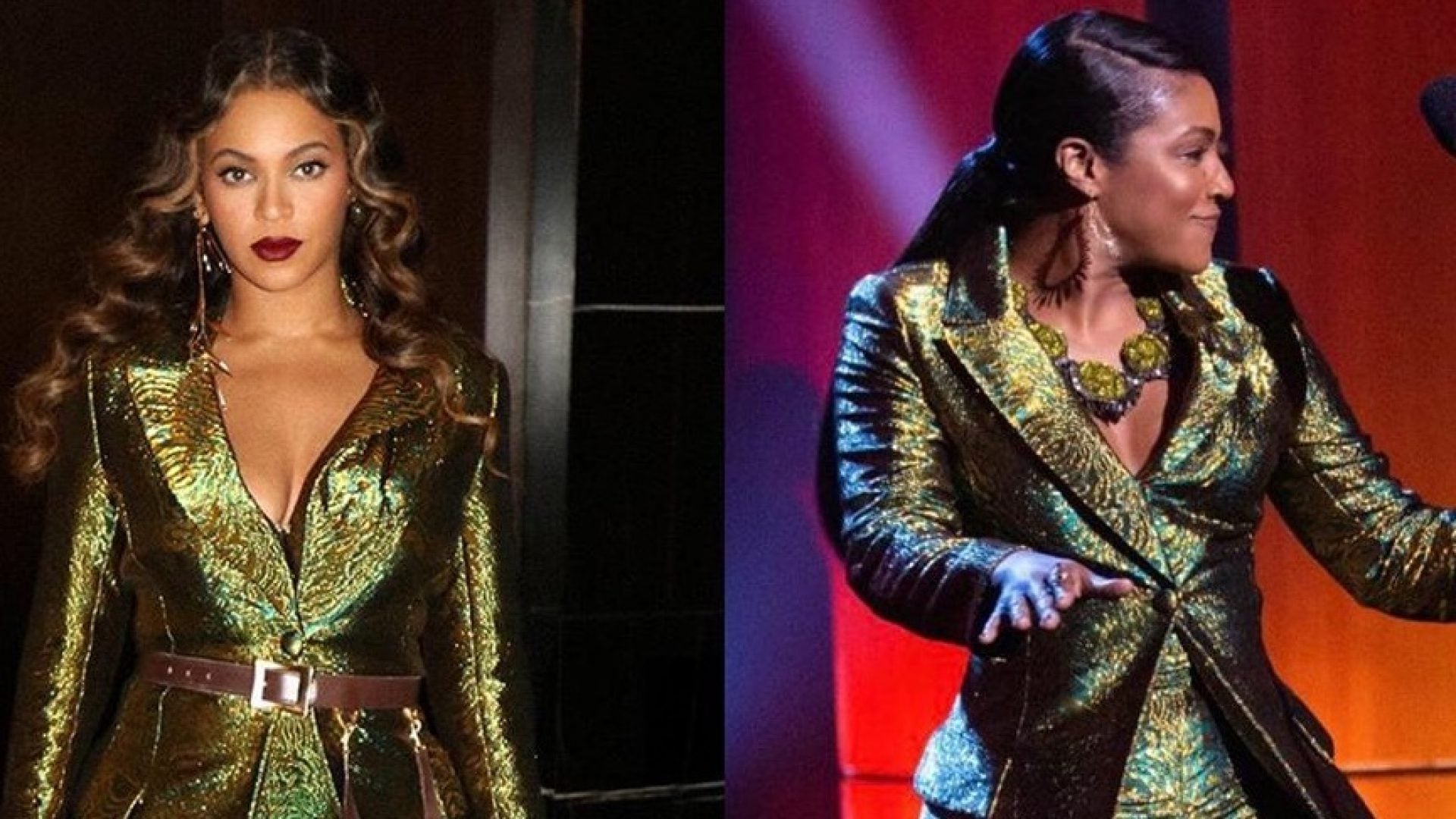 Here's The Custom Suit Beyonce Gifted Tiffany Haddish