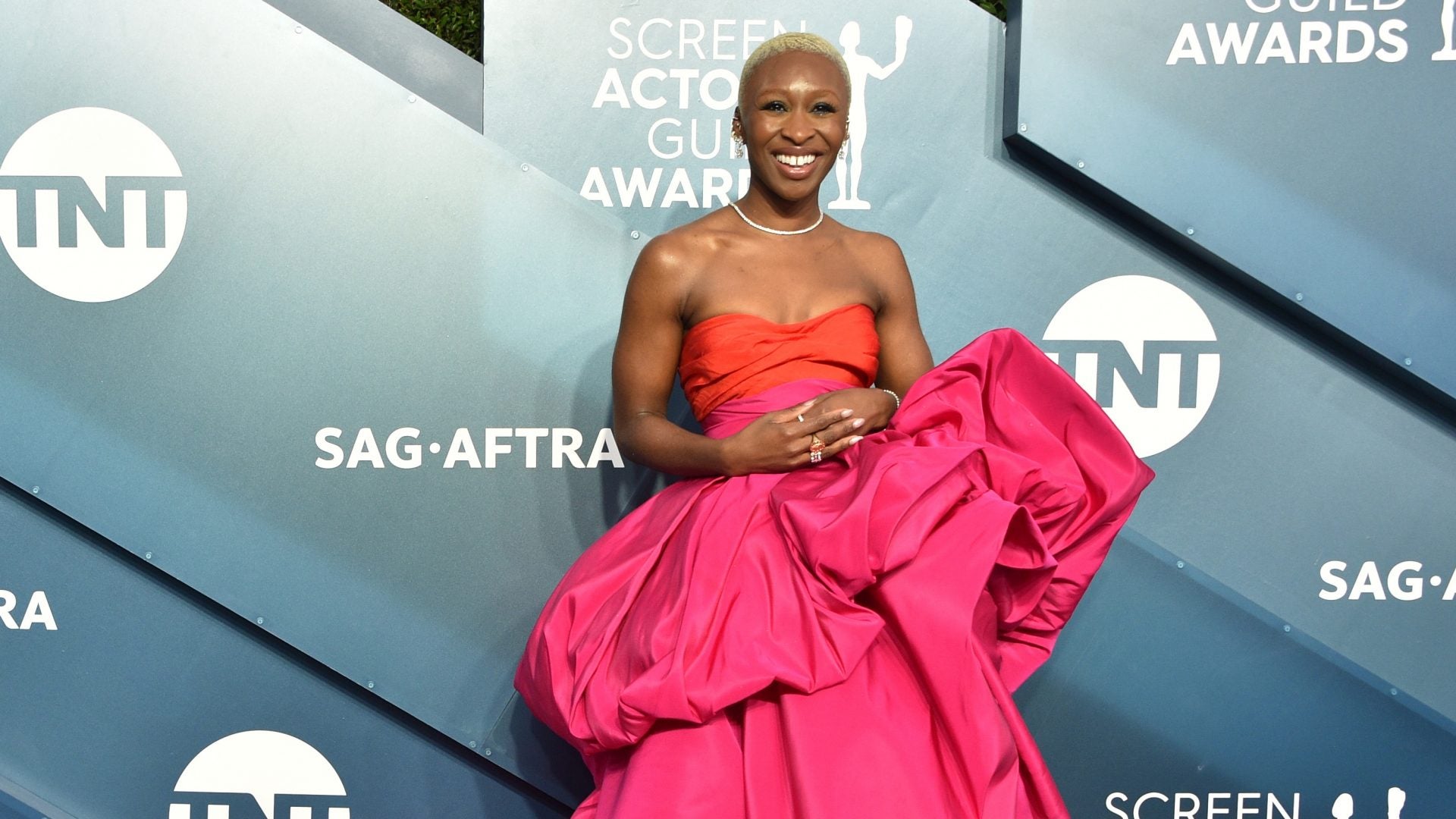 Cynthia Erivo Is Pretty In Pink At The SAG Awards