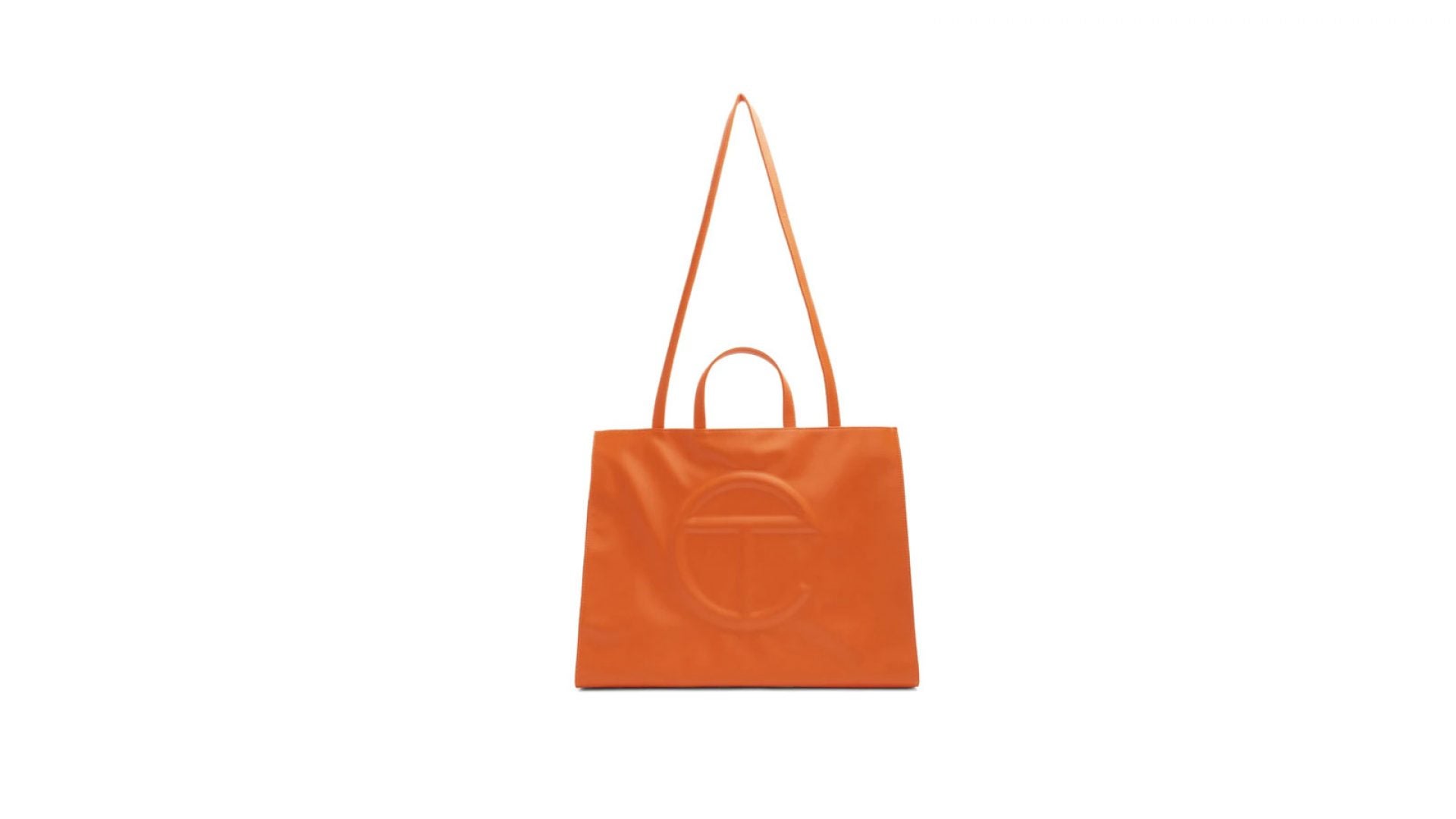 orange medium telfar bag