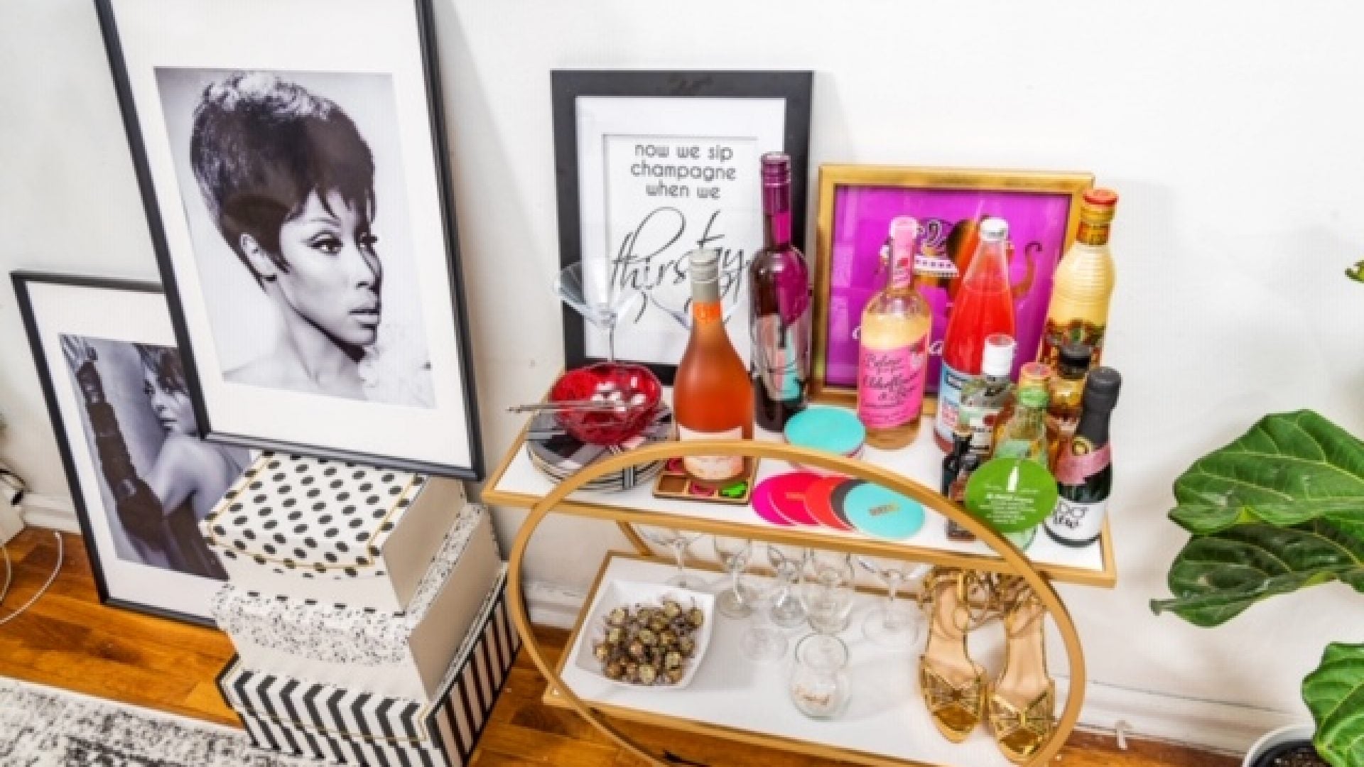 How Every Black Woman Can Create A Sexy And Stylish Bar Cart At Home