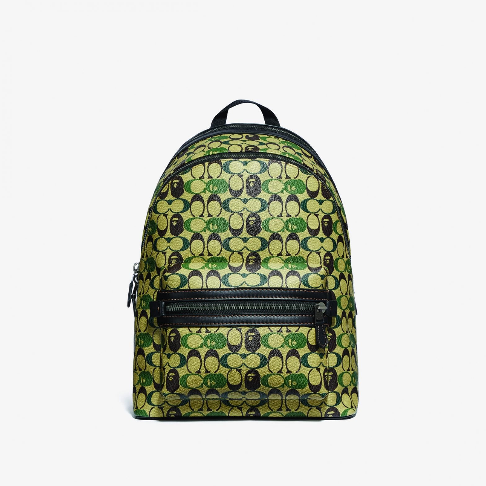 bape x coach tote 22 in signature jacquard