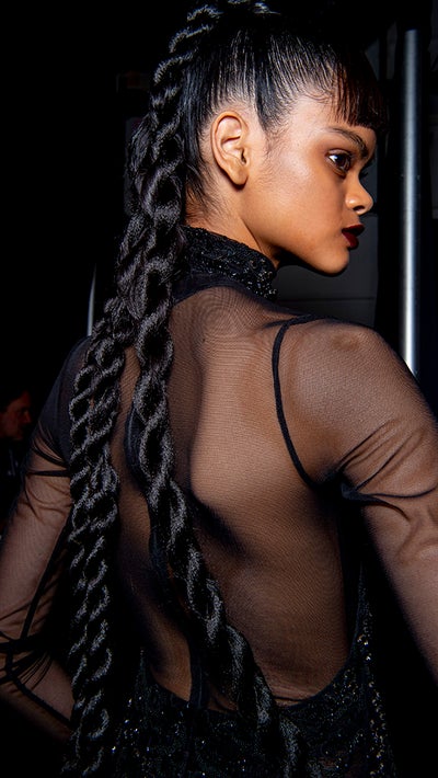 The Hairstyles At Laquan Smiths Show Might Remind You Of Mary J Blige