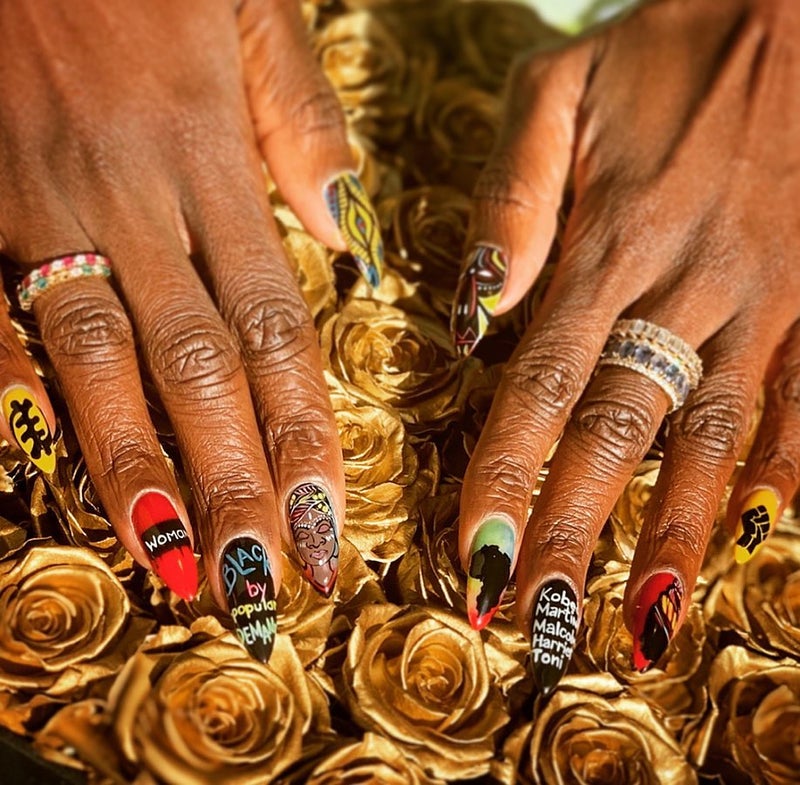 This African PrintInspired Nail Art Captures The Spirit Of The