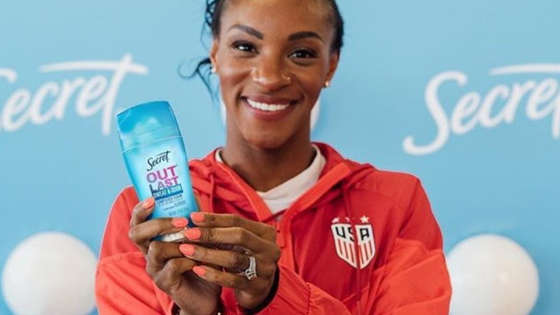 Professional Soccer Player Crystal Dunn Shares A Cheeky Way To Remove Deodorant Stains