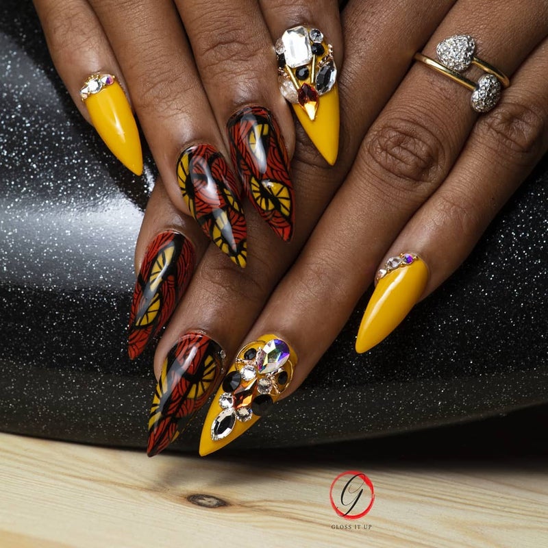 This African PrintInspired Nail Art Captures The Spirit Of The