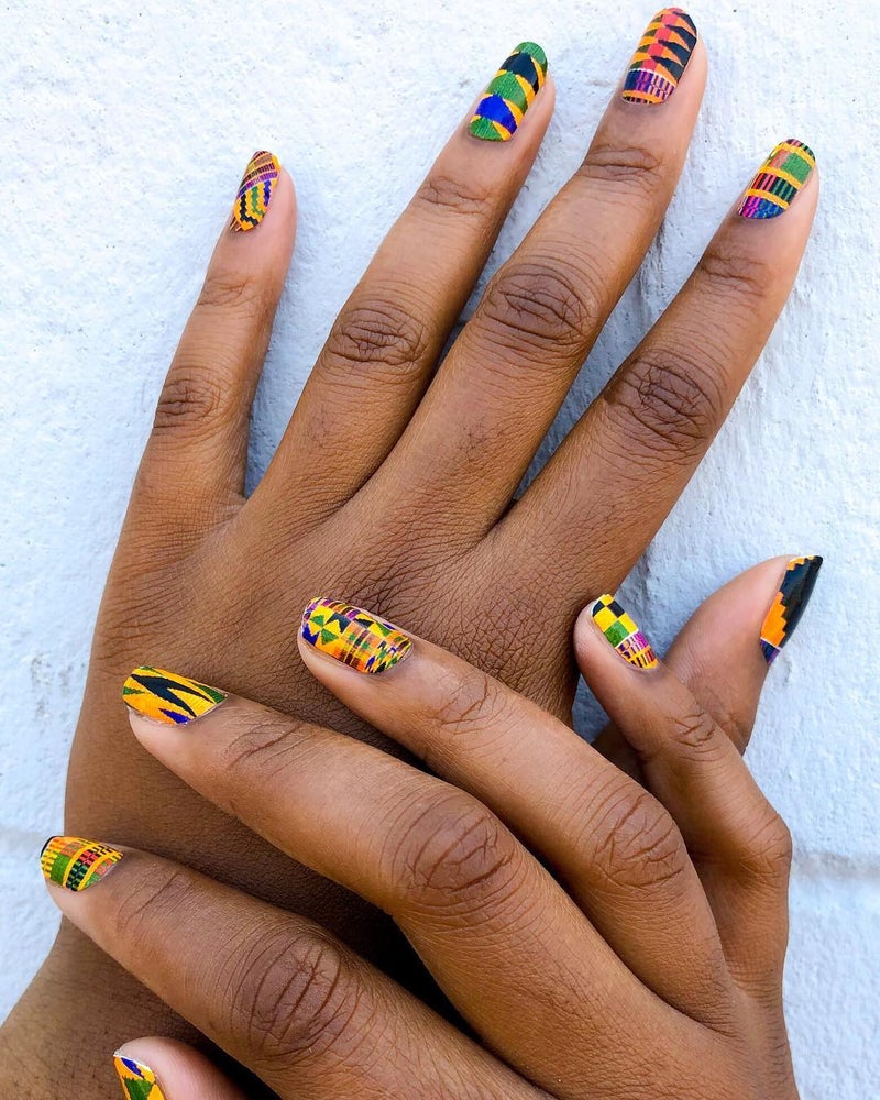 This African PrintInspired Nail Art Captures The Spirit Of The