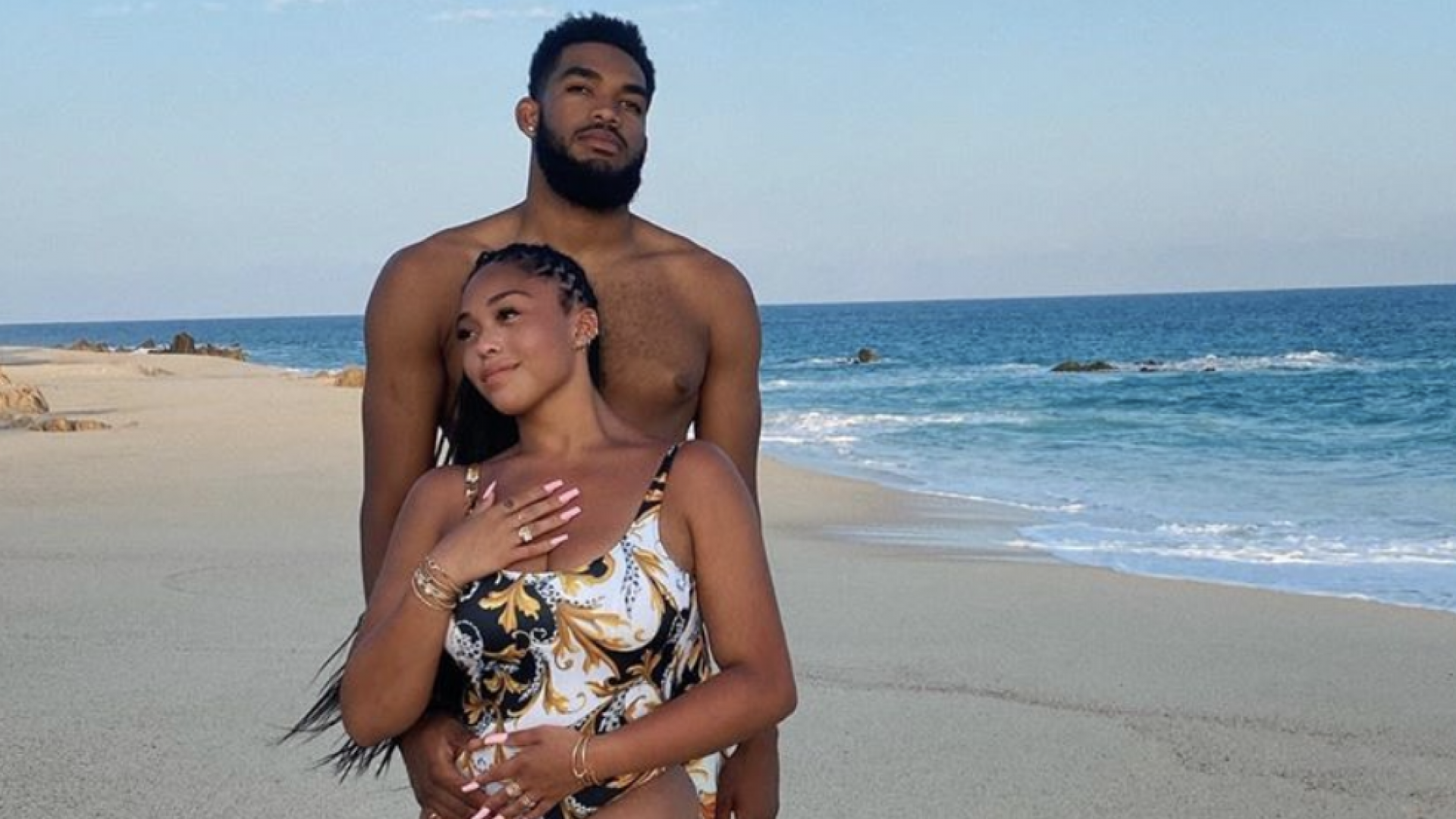Jordyn Woods And NBA Player Karl-Anthony Towns Are On Cloud 9