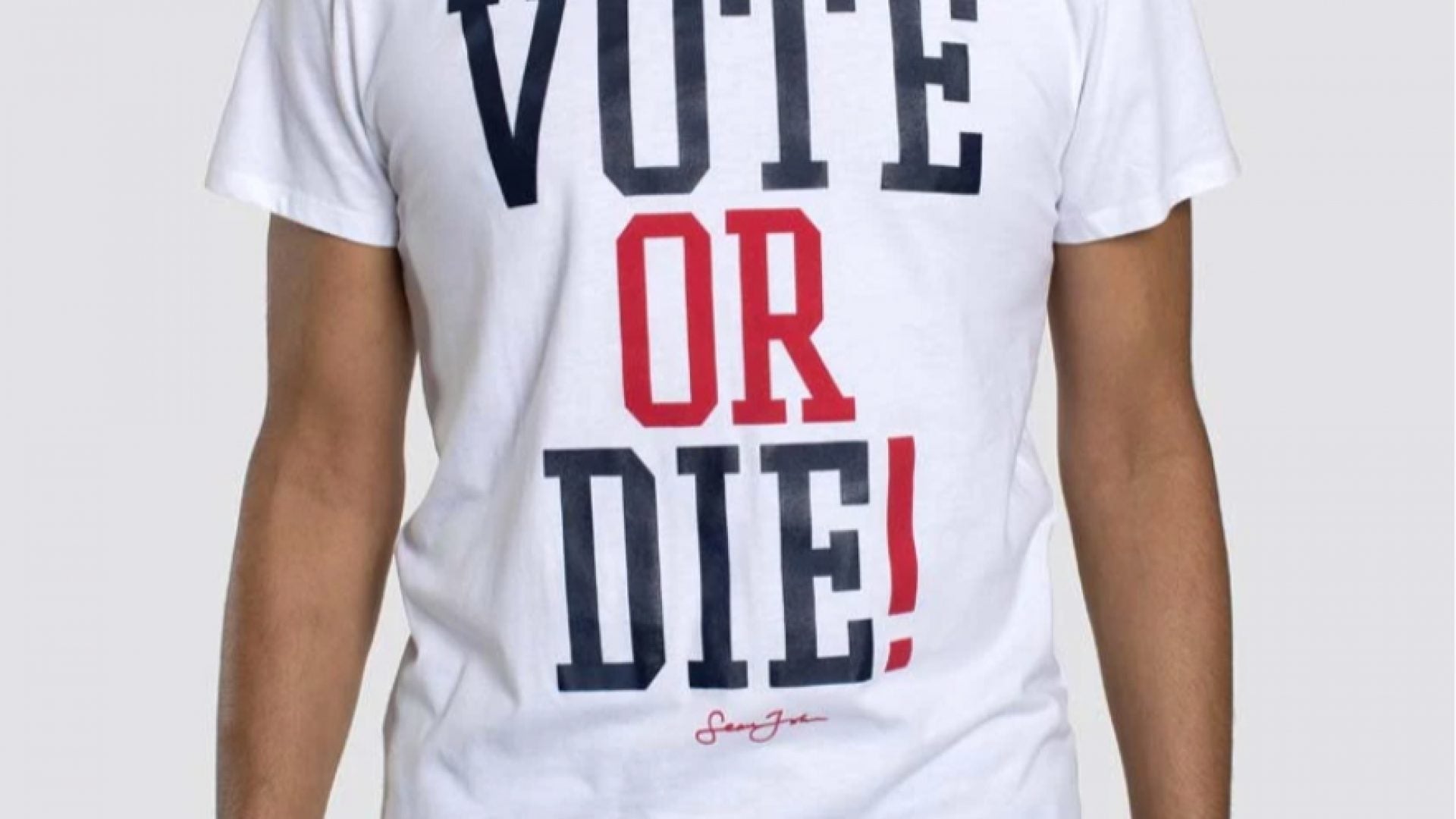 Shop Now: Sean Jean Relaunches Popular 'Vote Or Die" Tee