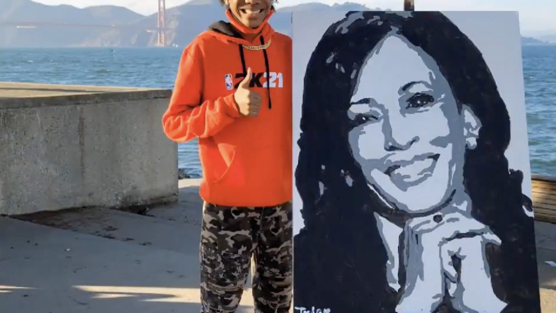 Artist Tyler Gordon, 14, Receives Phone Call Of A Lifetime